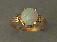 Solid Crystal Opal Ring OR15