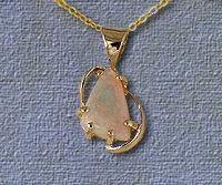 Solid Opal Pendant OP07