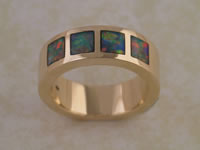 Inlaid Opal Ring IR19