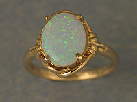 Solid Crystal Opal Ring OR13