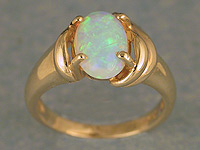 Fine Quality Solid Crystal Opal Ring OR16